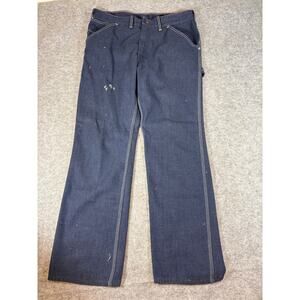 VINTAGE Sears Jeans Mens 36x30 Blue Denim Straight Leg Relaxed Workwear 80s